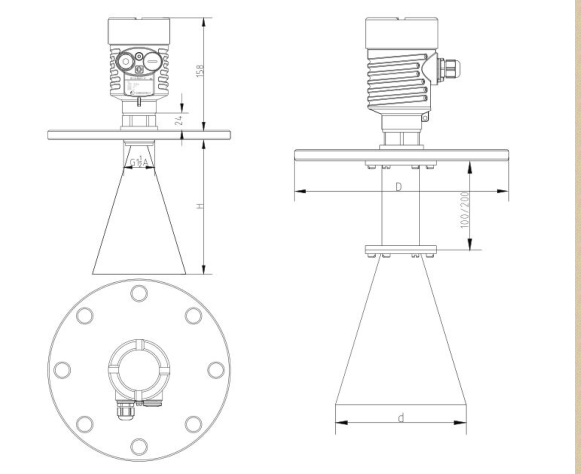 China supplier radar liquid level meter