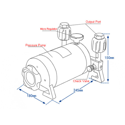 Handheld Micro Pressure Pump Calibrator (-40-40)kPa AC-619 For Laboratory & Industrial Area