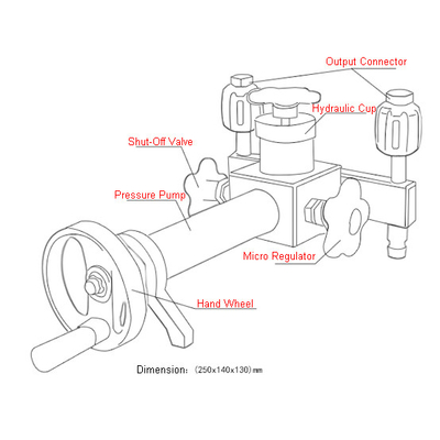 Portable Hydraulic Pressure Calibrator Pump (-0.085～0～70)MPa AC-615 For Laboratory & Industrial Area