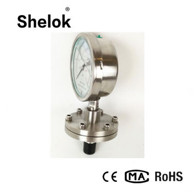 High Quality 150mm Diaphragm Flange Pressure Gauges For Water & Gas