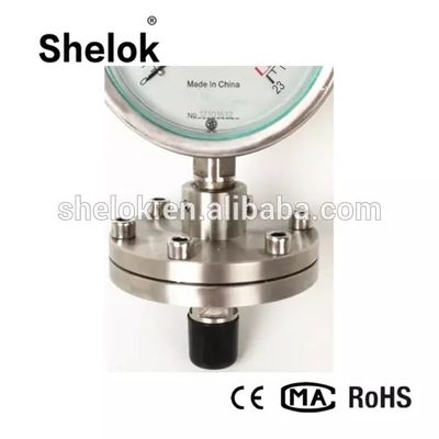 High Quality 150mm Diaphragm Flange Pressure Gauges For Water & Gas
