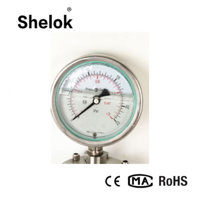 High Quality 150mm Diaphragm Flange Pressure Gauges For Water & Gas