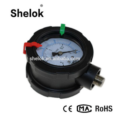 High Pressure Water Manometer, PP Pressure Gauges For Gas and Air