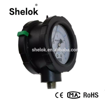 High Pressure Water Manometer, PP Pressure Gauges For Gas and Air