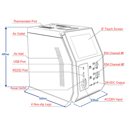 Smart Intelligent Portable Dry Block Temperature Calibrator 300C ~ 900C
