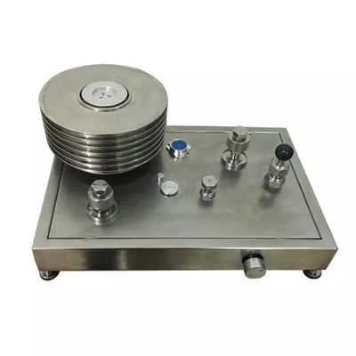 Piston hydraulic dead weight tester pressure gauge calibration machine