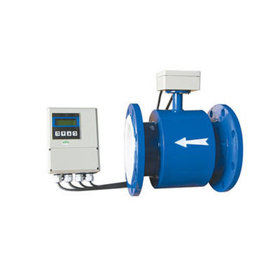 Split electromagnetic acid water flow meter