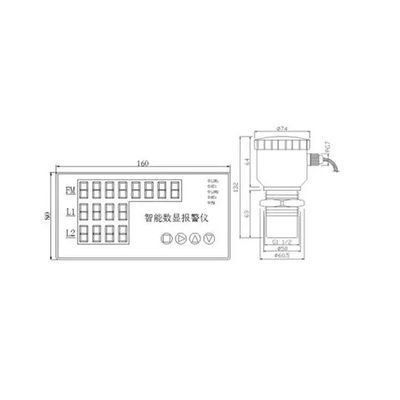 Embedded ultrasonic open channel flow meter water