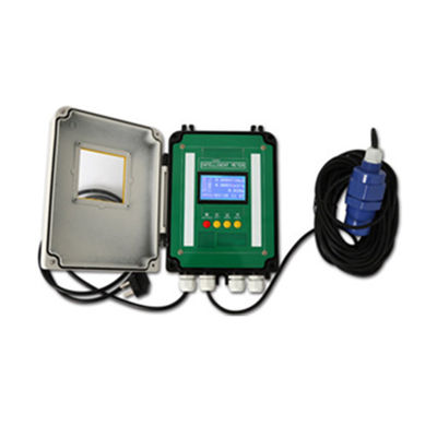 Wall-mounted ultrasonic open channel flow meter