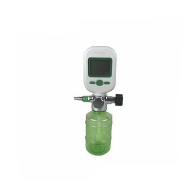 Medical oxygen inhaler flow meter with humidifier