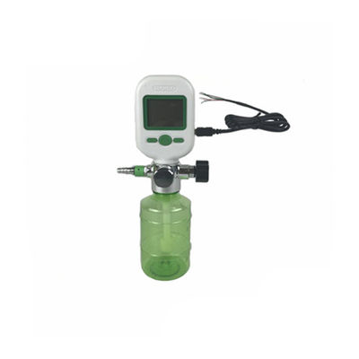 Medical oxygen inhaler flow meter with humidifier