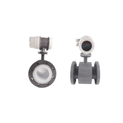4-20mA output sulfuric acid PTFE electromagnetic water flow meter