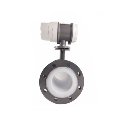 4-20mA output sulfuric acid PTFE electromagnetic water flow meter