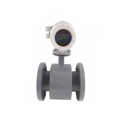 4-20mA output sulfuric acid PTFE electromagnetic water flow meter