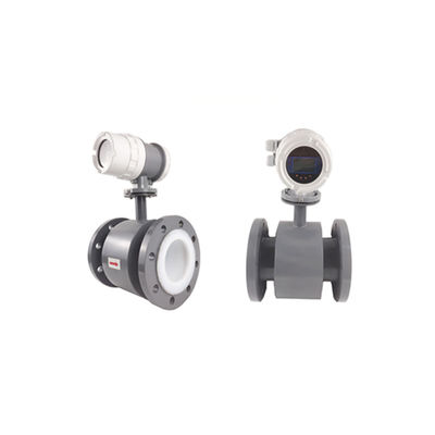 4-20mA output sulfuric acid PTFE electromagnetic water flow meter