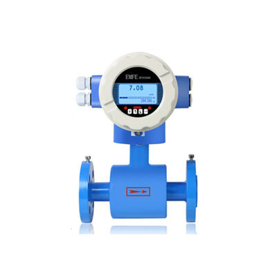 Digital milk sewage liquid oil battery powered magnetic flow meter price 4-20ma output water