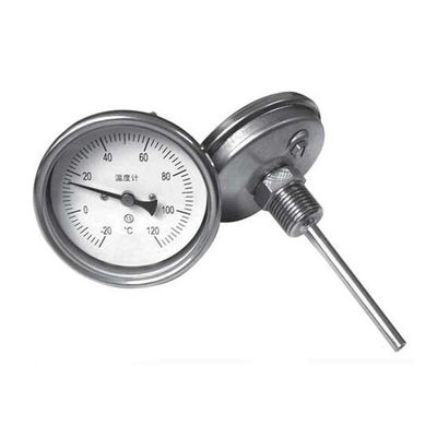 WSS high temperature gauge bimetal thermometer