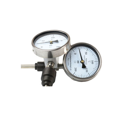 WSS high temperature gauge bimetal thermometer