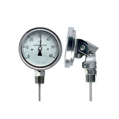 WSS Industrial high temperature gauge bimetal thermometer, temperature gauge