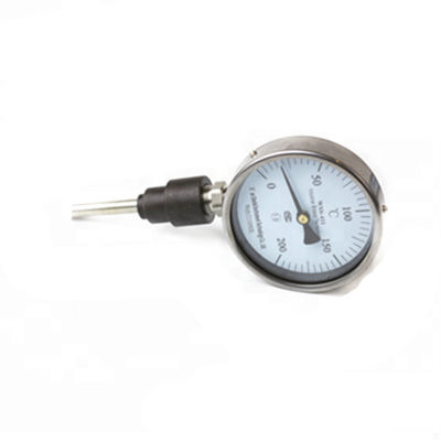 Industrial metal liquid thermometer bimetal temperature gauge