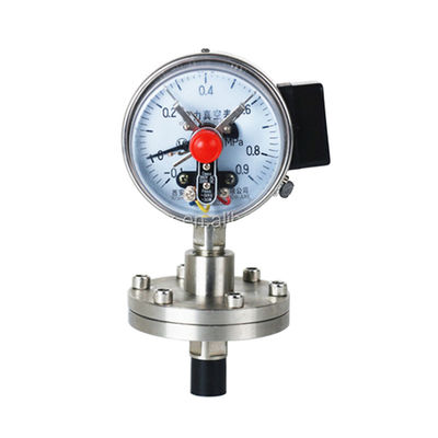 Electric contact diaphragm pressure gauge