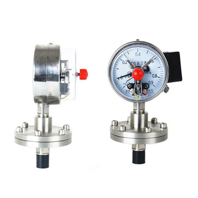Electric contact diaphragm pressure gauge