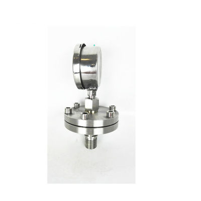 Flange diaphragm oil pressure gauge