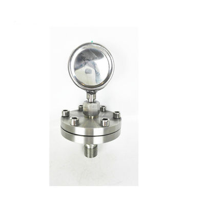 Flange diaphragm oil pressure gauge