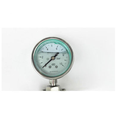 Flange diaphragm oil pressure gauge