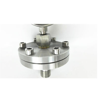 Flange diaphragm oil pressure gauge