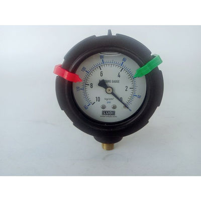 Diaphragm double sided PP pressure gauge hot sale