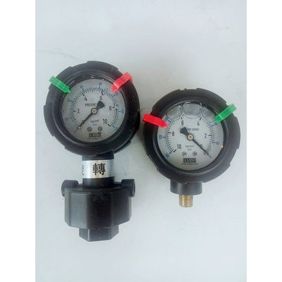Diaphragm double sided PP pressure gauge hot sale