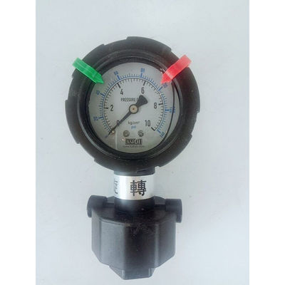 Diaphragm double sided PP pressure gauge hot sale
