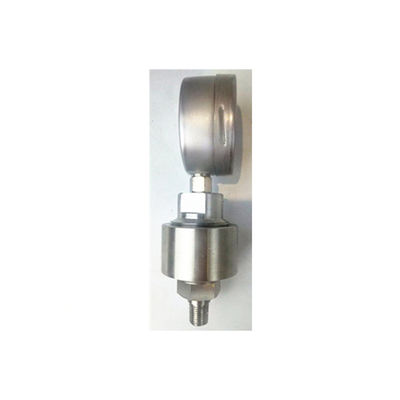 Stainless steel glycerine or silicone oil filled  diaphragm seal pressure gauge with one piece welding isolator