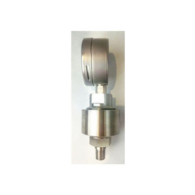 Stainless steel glycerine or silicone oil filled  diaphragm seal pressure gauge with one piece welding isolator