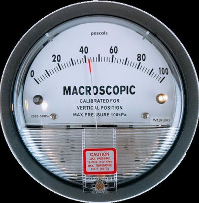 Micro low air differential pressure gauge for fan, air blower ,clean room
