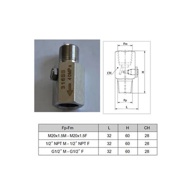 pressure gauge damper manometer damper