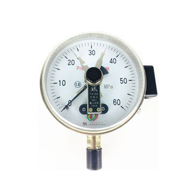 Magnetic snap-action industrial bottom mounting types  electric contact pressure gauge