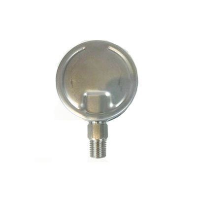 250bar high temperature bourdon tube manometer liquid filled pressure gauge  stainless steel