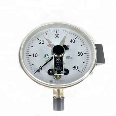 Stainless steel electrical contact  pressure gauge