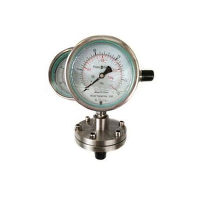 Stainless steel diaphragmType membrane pressure gauge