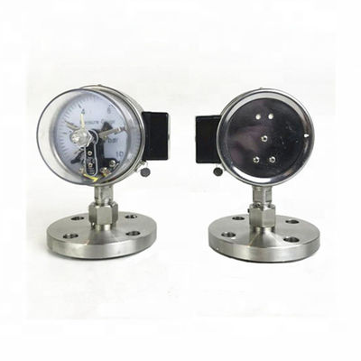 Diaphragm seal electric contact flange type dry pressure gauge manometer