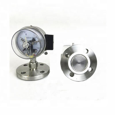 Diaphragm seal electric contact flange type dry pressure gauge manometer