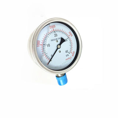 Stainless steel kpa mmH2O dual micro vacuum capsule pressure gauge