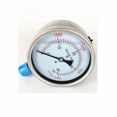 Stainless steel kpa mmH2O dual micro vacuum capsule pressure gauge
