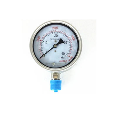 Stainless steel kpa mmH2O dual micro vacuum capsule pressure gauge