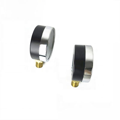 Spiral tube gauge all stainless steel pressure gauge bottom mounting types copper alloy movement