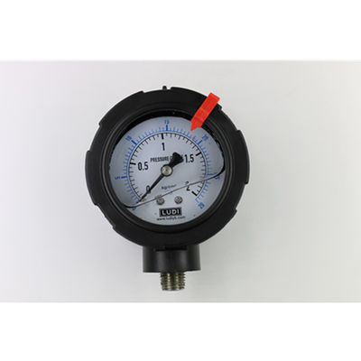 Chinese supplier cheap Double side PP Diaphragm Pressure Gauge