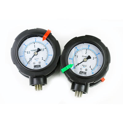 Chinese supplier cheap Double side PP Diaphragm Pressure Gauge