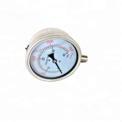 Stainless steel manometer oil fiied pressure gauge